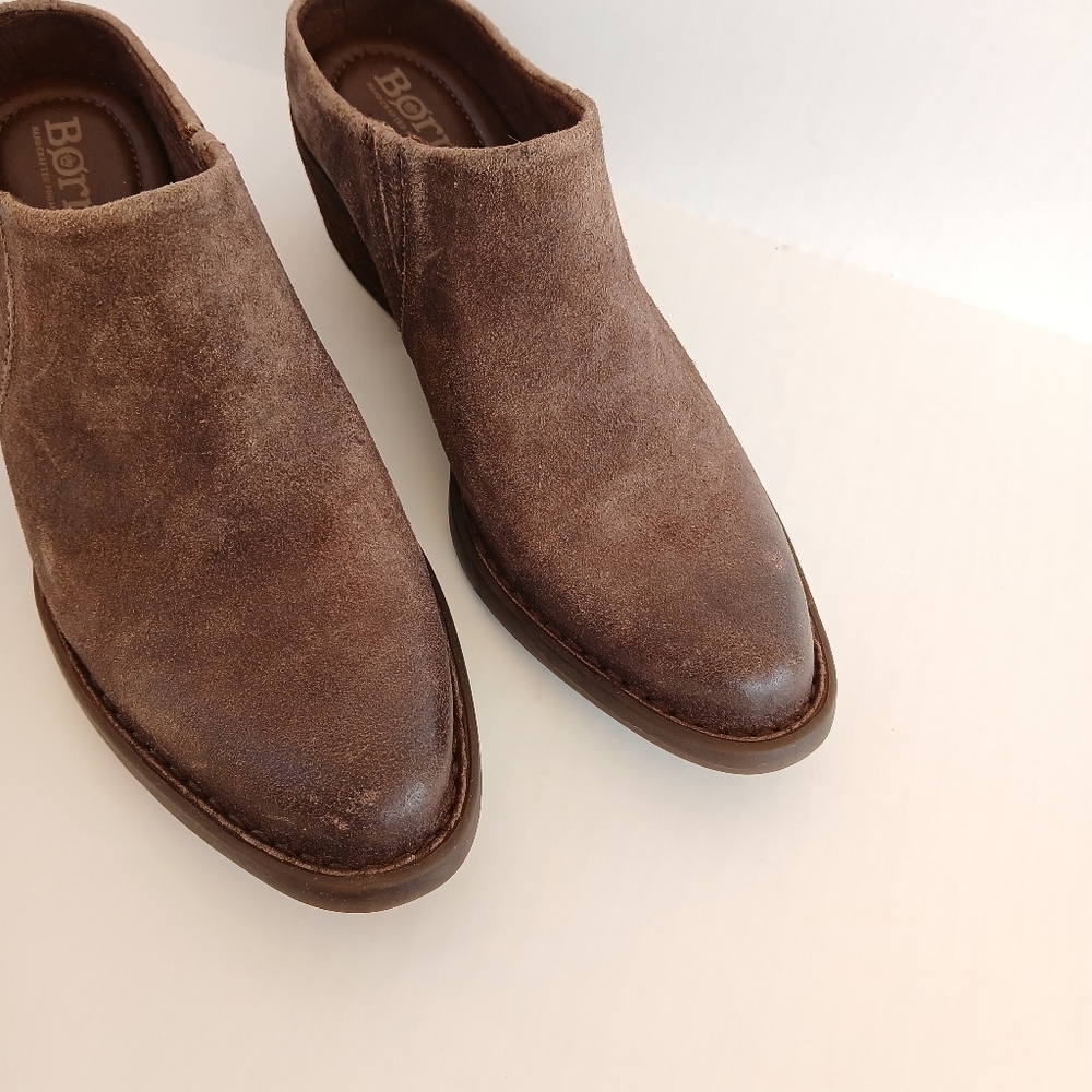 Born Starr Leather Western Mules Slip On - Picture 4 of 8